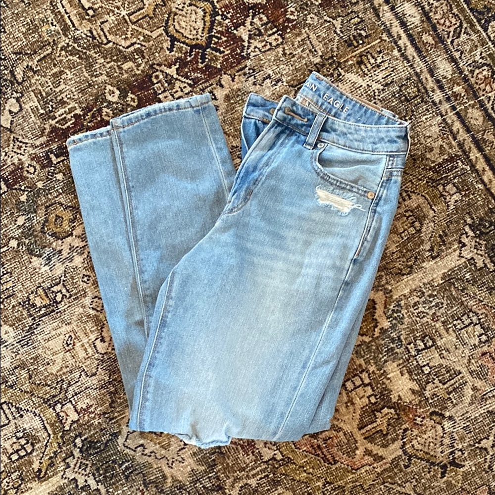 AE Ripped Mom Jeans